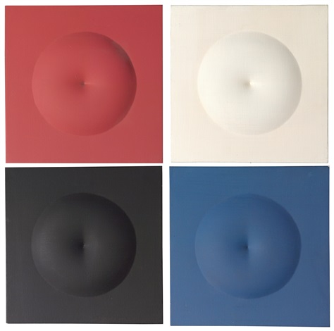 4 Works Rosso Bianco Nero Blu By Agostino Bonalumi On Artnet