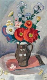 Bouquet with dahlias, 1948