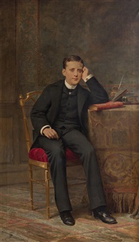 Retrato de joven sentado, 1887