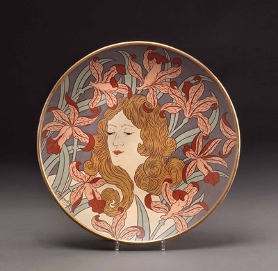 Jugendstil-Wandteller designed by L. Chevroton by Villeroy ...