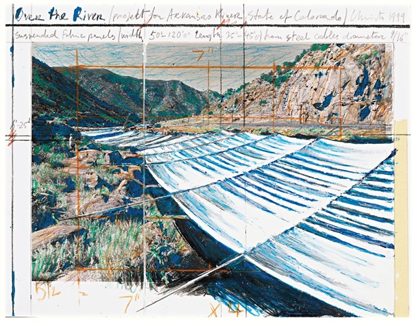 Over The River Project For The Arkansas River State Of Colorado By Christo And Jeanne Claude On Artnet