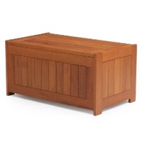 Teak chest with brass fittings