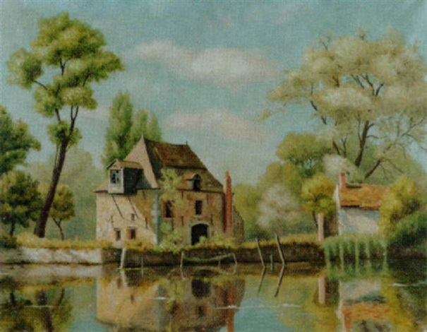 Einsames Haus Am Kanal By Emile Lejeune On Artnet