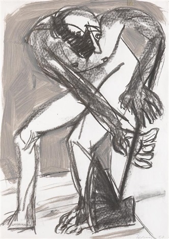 Mann Mit Axt By Rainer Fetting On Artnet