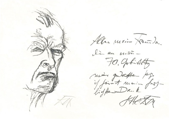 Selbstbildnis Danksagung Zum 70 Geburtstag By Otto Dix On Artnet