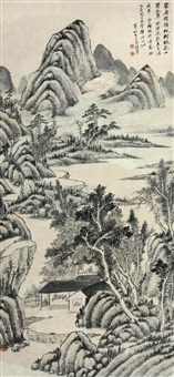 枫林泉竹