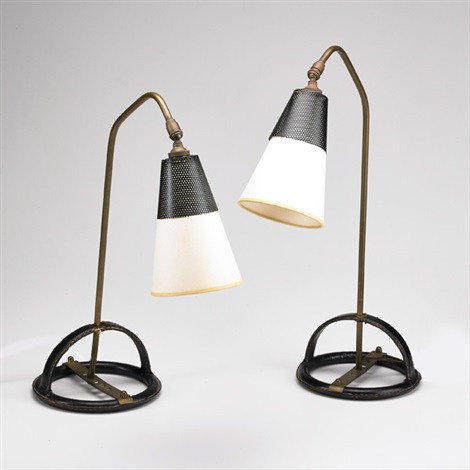 Articulated Desk Lamps Pair By Jacques Adnet On Artnet