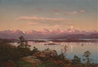 Sunnmørsalpene i måneskinn, 1854
