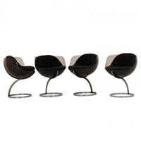 Four Sphere side chairs, 1970–1979