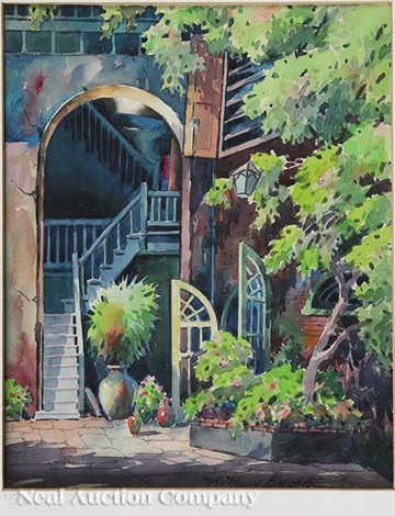 Patio In Old New Orleans French Quarter By Anthony Buchta On Artnet