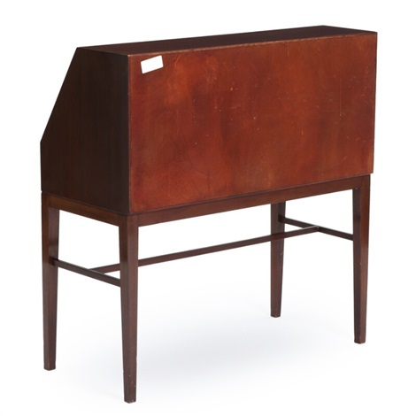 Mahogany Bureau Front With Two Drawers And Fold Down Leaf By Front With Two Drawers And Fold Down