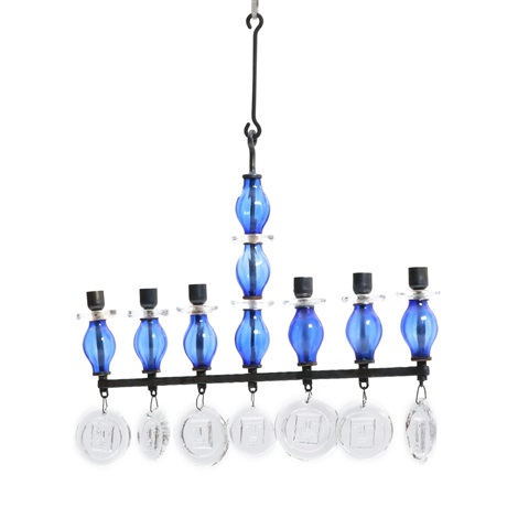 Black Lacquered Cast Iron Chandelier With Six Arms For Candles By Black Lacquered Cast Iron Chandelier With Six Arms For Candles By Erik Höglund