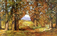 Summer landscape (Dogwoods)