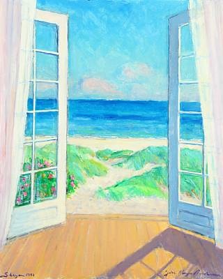 View Of The Sea Through Open Doors By Johannes Meyer Andersen On