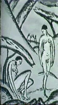 ZWEI AKTE IN LANDSCHAFT, 1913