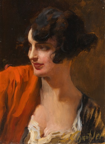 Portrait Einer Jungen Frau By Leopold Schmutzler On Artnet