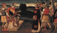 Der heilige Laurentius wird Valerianus vorgeführt Der heilige Laurentius wird Valerianus vorgeführt
