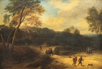 Wooded landscape with a farmhouse Wooded landscape with a farmhouse