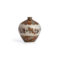 A Fine Miniature Satsuma Vase, 1900