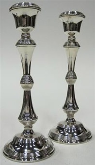 Elizabeth II candlesticks (pair), 1976