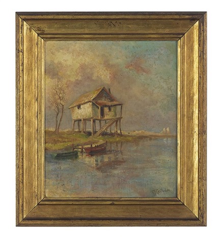 Trappers Cabin Outside St Augustine Florida By George Frederick