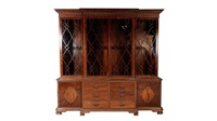 A large good quality Georgian style mahogany , 1900