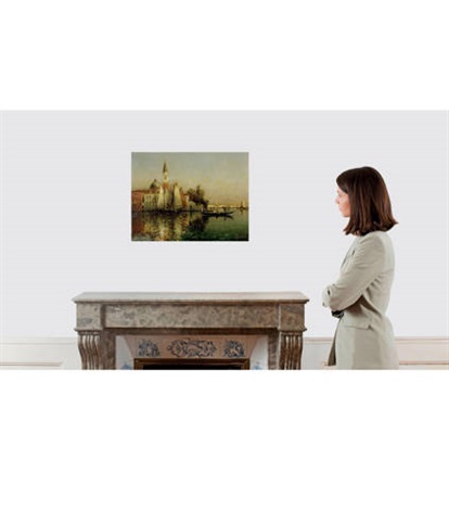 blick auf venedig mit dem glockenturm von san marco by marc aldine