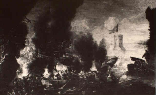 the naval battle at