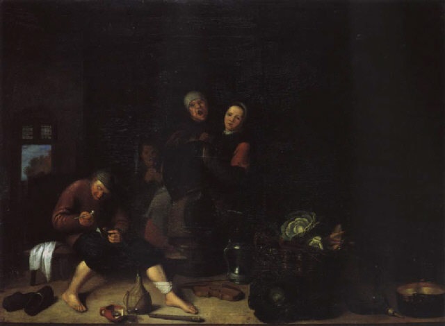 Bäuerliches Interieur mit fünf Personen by Pieter van den Bosch on ... Bäuerliches Interieur mit fünf Personen by Pieter van den Bosch on ...