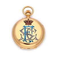 A yellow gold half-hunting cased..., 1875–1899