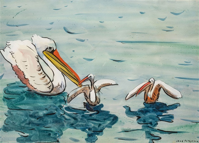 pelicans by jane peterson