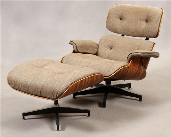 HERMAN MILLER, 50TH ANNIVERSARY COLLECTION, LOUNGE CHAIR AN OTTOMAN by