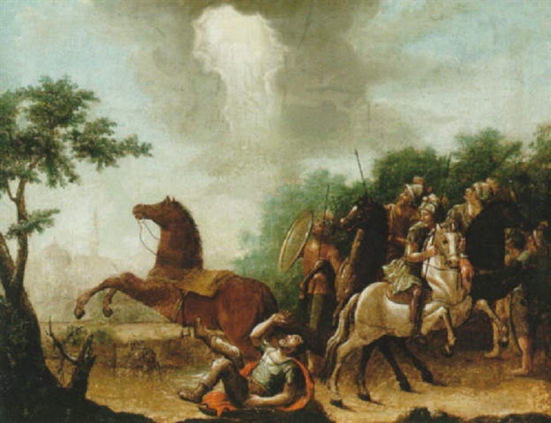 Saulus uppenbarelse på väg till Damaskus by Pehr Hörberg on artnet