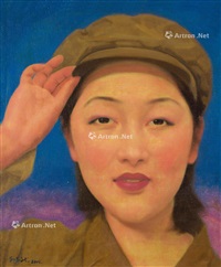 中国少女系列No.1 布面油彩, 2001
