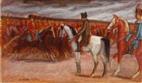 Napoleon mit Reiterheer