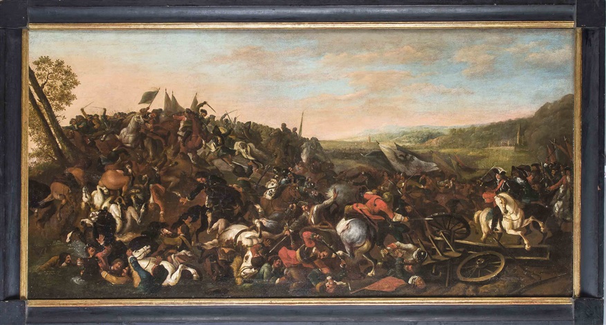 Monumentale Reiterschlacht der Türkenkriege by Georg Philipp Rugendas