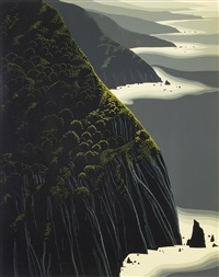 A Group of 4 Scenic Screenprints, 1974..., 1974–1976