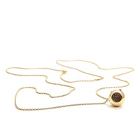 A long necklace with “Cave” diamond pendant set... A long necklace with “Cave” diamond pendant set...