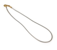 A necklace of 18k gold and white gold