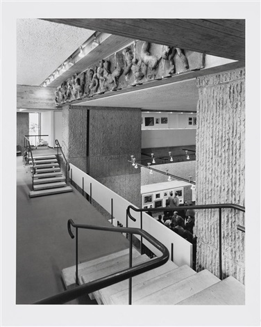 Yale art architecture building Paul Rudolph 2 works by Ezra Stoller on