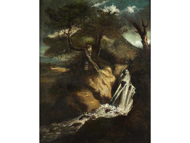 Skandinavische Landschaft Mit Wasserfall By Jakob Isaakszoon Van Ruysdael On Artnet