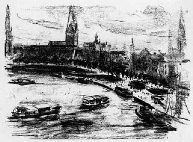 Hamburg Binnenalster Blick Aus Einem Fenster Des Hotels Vierjahreszeiten By Max Liebermann On Artnet