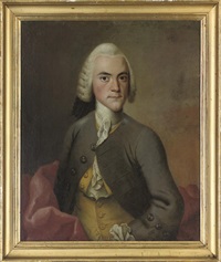 Portrait of J. Wichfeld in a grey coat, 1749 Portrait of J. Wichfeld in a grey coat, 1749