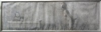 Garcon pres d'une Table et une Nue, 1996 Garcon pres d'une Table et une Nue, 1996