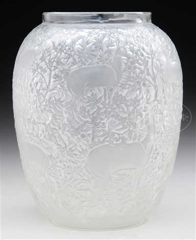 R Lalique Biches Vase By Rene Lalique On Artnet