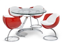 TABLE AND 4 CHAIRS, 