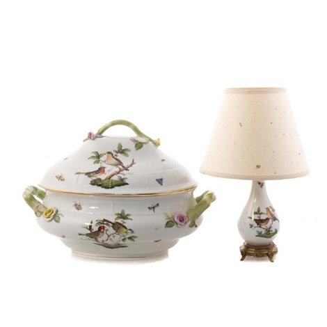 Herend Porcelain Soup Tureen Vase Lamp By Herend Co On Artnet
