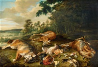 Wooded Landscape with a Game Still Life Wooded Landscape with a Game Still Life