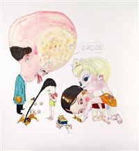Scène avec biches, 2004