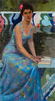 Portrait von Swetlana Babkowa (Ehefrau des..., 1976